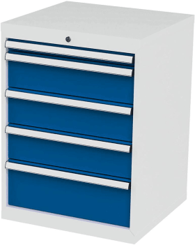 FORUM SCHUBLADENSCHRANK FS6 5S 820MM RAL7035/5010 FORUM6H081031-2