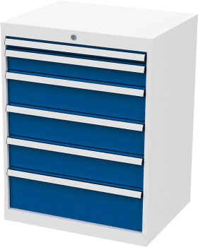 FORUM SCHUBLADENSCHRANK FS7 6S 920MM RAL7035/5010 FORUM7H091131-2