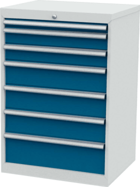 FORUM SCHUBLADENSCHRANK FS7 7S 1020MM RAL7035/5010 FORUM7H101231-2