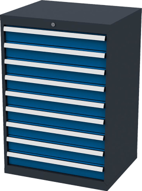 FORUM SCHUBLADENSCHRANK FS7 9S 1020MM RAL7016/5010 FORUM7H100900-1