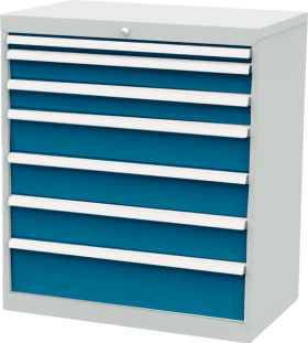 FORUM SCHUBLADENSCHRANK FS9 7S 1020MM RAL7035/5010 FORUM9H101231-2