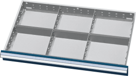 METALLEINTEILUNGEN FS9 100/125MM 6 FÄC. FORU9E100MT06