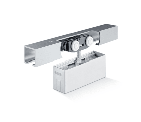 GEZE Schiebetürbeschlag,mit Laufschiene,Rollan 80, 1900mm,FB max.970,silberfarbig