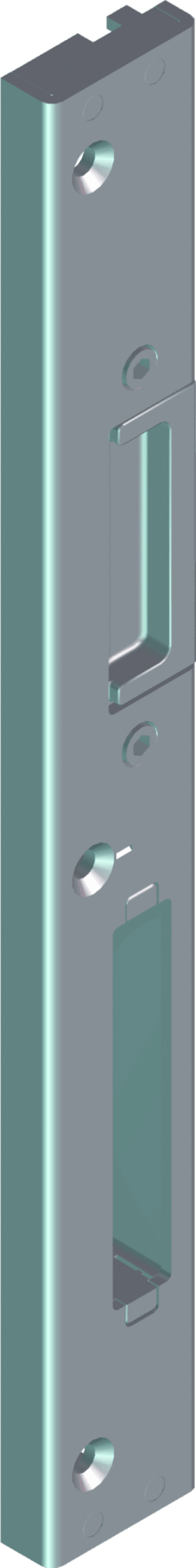 ROTO Profilschließblech AS212, DR, 29x245x19, 1 ktg, silberfarben