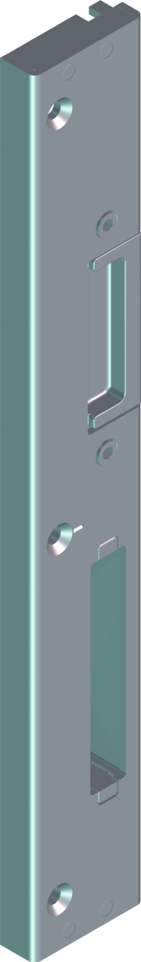 ROTO Profilschließblech, DL, 35x245x19, 1 ktg, silberfarben