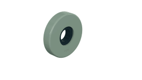 HEWI Drückerrosetten,R-Tech., Drücker ø23mm felsgrau38,1 - 48,0 mm 