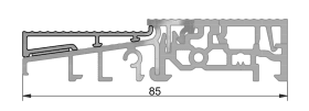 Grundmeier Aluminium Entwässerungsprofil, TSA8852/EV1/CP