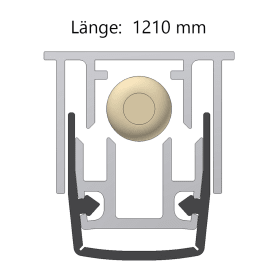 Grundmeier Bodendichtung Bod50121 - 1210mm Plan 0.0 Absenkbar