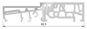 Grundmeier Alu Entwässerungsprofil, TSA8832/EV1/CP