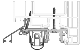 Grundmeier Adapterprofil PVC mit Aufnahme für Dichtung, BDA8821