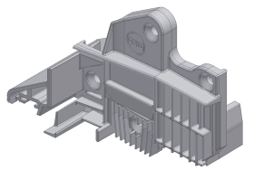 Grundmeier Stulpendkappe zu Adapterprofil 2-Tlg, STK-BDA8761