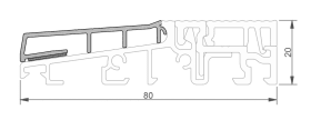 Grundmeier Aluminium Entwässerungsprofil,TSA5802/EV1/CP