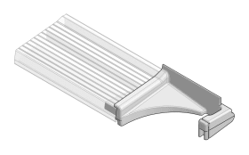 Grundmeier Endkappe für TSA-Entwässerungsprofil, EKT57001g