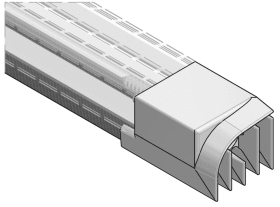 Grundmeier Endkappe für Haltschiene, EK2012G-AD