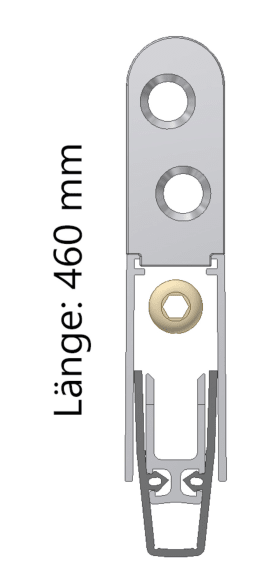 Grundmeier Bodendichtung Absenkbar COMBI PLAN 0,0 Holz 460mm/125mm kürzbar BOD13-460