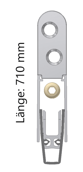 Grundmeier Bodendichtung Absenkbar COMBI PLAN 0,0 Holz 710mm/125mm kürzbar BOD13-710