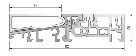 Grundmeier Alu-Aufsatzprofil für Türschwellen, TSA8821/SK/EV1