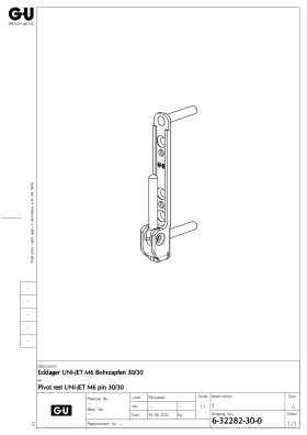 GU Ecklagerbock UNI-JET M6 130kg 6-3282-30-0-1