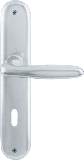 HOPPE Drückergarnitur mit Langschild Verona 1510/273P, Aluminium