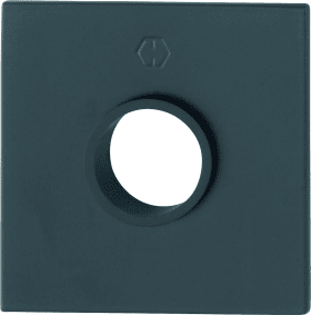 HOPPE Drückerrosettenpaar E848N,eckig, 2mm,TS 35-45,F9714M