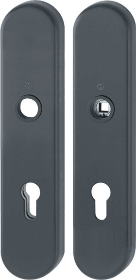 HOPPE Schutz-Langschild 3331/3310 ov.,ES1/PZ 72/8,F9714M,TS 37-47