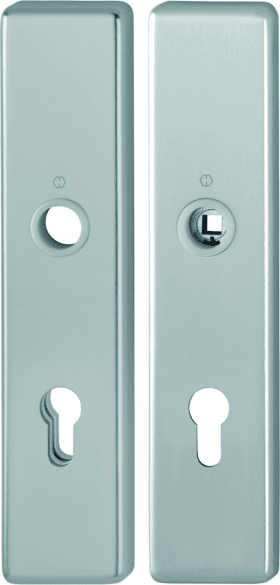 HOPPE Schutz-Langschild 2221/2210 eck.,ES1/PZ 72/8,F9,TS 37-47