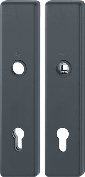 HOPPE Schutz-Langschild 2221/2210 eck.,ES1/PZ 92/10/8,F9714M,TS 67-77