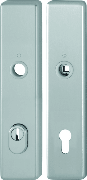 HOPPE Schutz-Langschild 2222ZA/2210 eck.,ES1,ZA/PZ 92/10/8,F9,TS 67-77