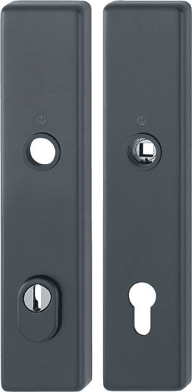 HOPPE Schutz-Langschild 2222ZA/2210 eck.,ES1,ZA/PZ 92/10/8,F9714M,TS 67-77