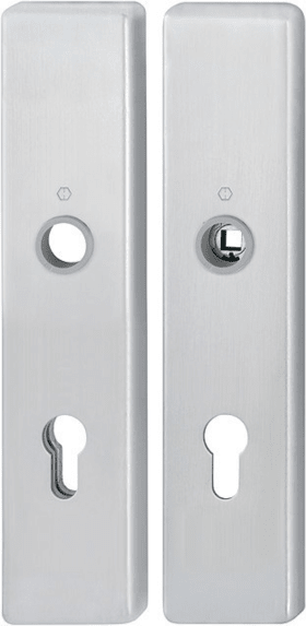 HOPPE Schutz-Langschild 2221/2210 eck.,ES1/PZ 72/8,F31-1,TS 37-47