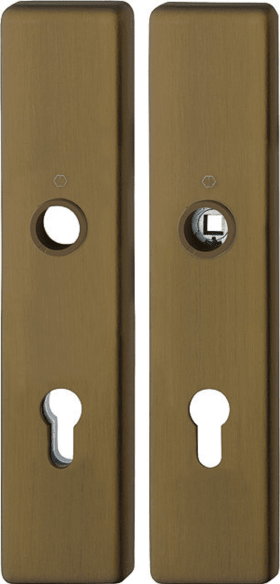 HOPPE Schutz-Langschild 2221/2210 eck.,ES1/PZ 72/8,F33-1,TS 37-47