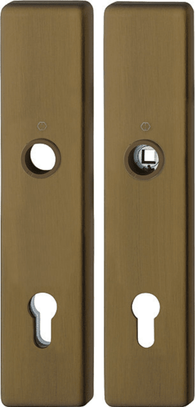 HOPPE Schutz-Langschild 2221/2210 eck.,ES1/PZ 92/10/8,F33-1,TS 67-77