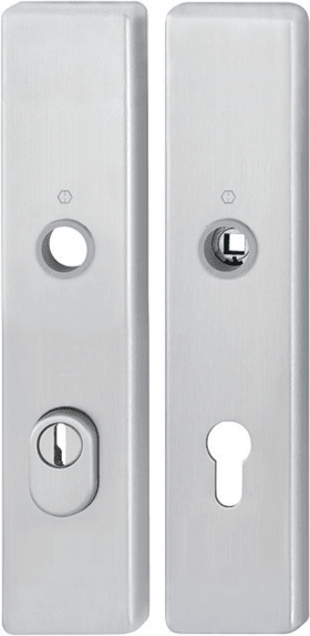 HOPPE Schutz-Langschild 2222ZA/2210 eck.,ES1,ZA/PZ 72/8,F31-1,TS 37-47