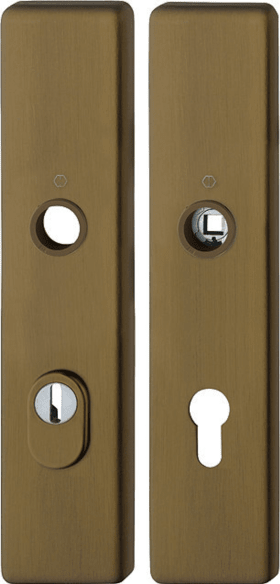 HOPPE Schutz-Langschild 2222ZA/2210 eck.,ES1,ZA/PZ 72/8,F33-1,TS 37-47