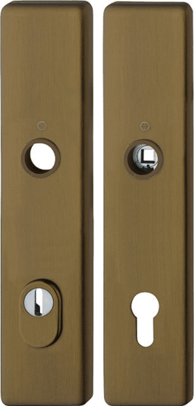 HOPPE Schutz-Langschild 2222ZA/2210 eck.,ES1,ZA/PZ 92/10/8,F33-1,TS 67-77