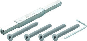 HOPPE Befestigungsset GR/GR-UB-VLL-RDC, M6, VK 10/8x190,TS 107-117 vz