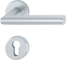 Hoppe door handle set Amsterdam 1400/42KV/42HKVS, Aluminium