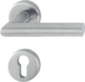 Hoppe door handle set Amsterdam E1400Z/42KV/42KVS, stainless steel