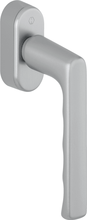 HOPPE window handle Hamburg 0700/UD9020, Aluminium
