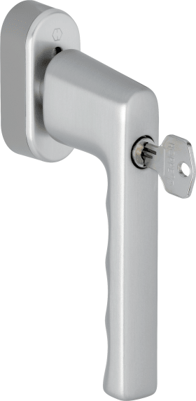 HOPPE window handle Hamburg 0700S/UD9020, Aluminium