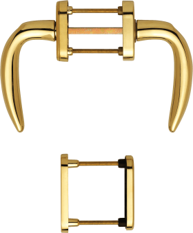 HOPPE Balkontürgarnitur Atlanta M0530/U61/U30/0530/66NS/49PNS, Messing