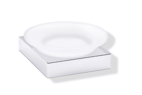 SEIFENSCHALE GLAS M.HALTER 100 HALTER CHROM