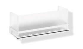 DUSCHKORB 100 VERCHROMT EINSATZ ACRYLGLAS SATIN