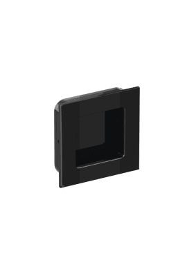 HEWI Einlassmuschel, Einlassmaße 54,5 x 54,5 x 13mm tiefschwarz 