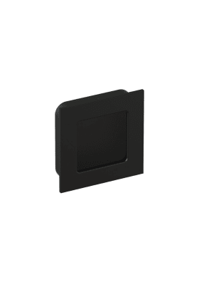 HEWI Einlassmuschel, Ed. matt, Einlassmaße 54,5 x 54,5 x 13mm tiefschwarz 