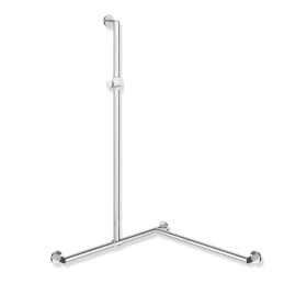HEWI Duschhandlauf mit verschiebbarer Brausehalterstange, System 900 	 900.35.30440 98