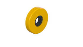 HEWI Drückerrosetten,R-Tech., Drücker ø23mm Senfgelb