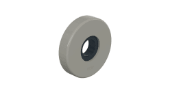 HEWI Drückerrosettenpaar 305.23R,rd.,TS 68,1-78,felsgr.