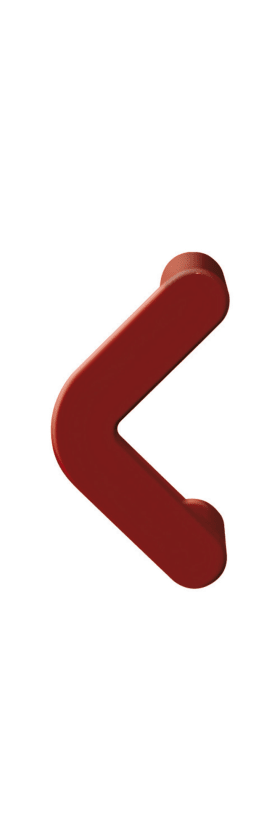 HEWI Griffchen für BA3, a=64mm, ø16mm rubinrot 