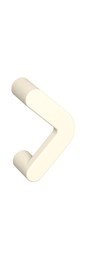 HEWI Griffchen, Edition matt, a=64mm, ø16mm, BA3 reinweiß 